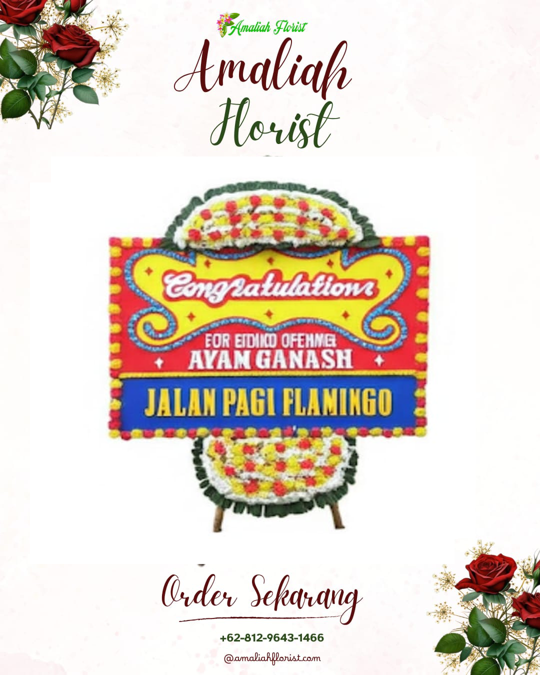Sewa Papan Bunga Tual